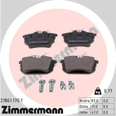 Brake Pad Set, disc brake (21861.170.1)