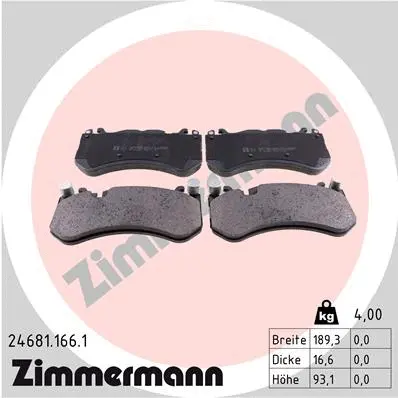 Brake Pad Set, disc brake (24681.166.1)