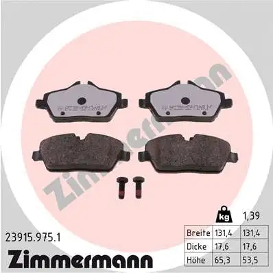 Brake Pad Set, disc brake (23915.975.1)