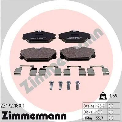 Brake Pad Set, disc brake (23172.180.1)