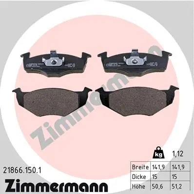 Brake Pad Set, disc brake (21866.150.1)