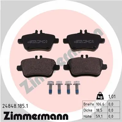 Brake Pad Set, disc brake (24848.185.1)