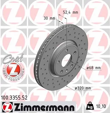 Brake Disc (100.3355.52)