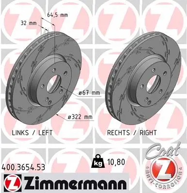 Brake Disc (400.3654.53)
