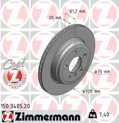 Brake Disc (150.3405.20)