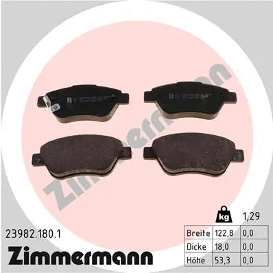 Brake Pad Set, disc brake (23982.180.1)
