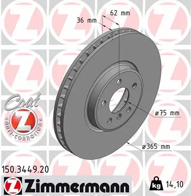 Brake Disc (150.3449.20)
