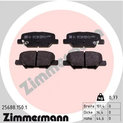 Brake Pad Set, disc brake (25688.150.1)