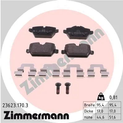 Brake Pad Set, disc brake (23623.170.3)