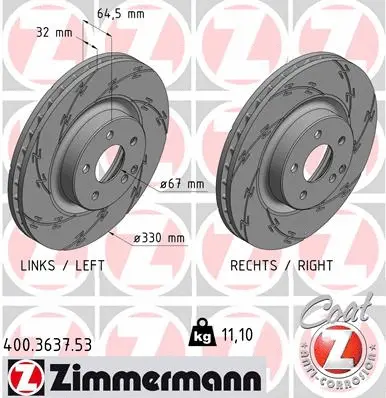 Brake Disc (400.3637.53)