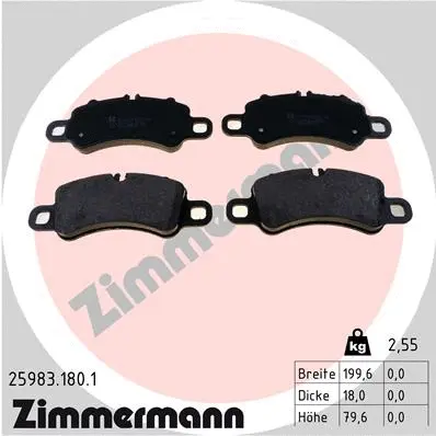 Brake Pad Set, disc brake (25983.180.1)