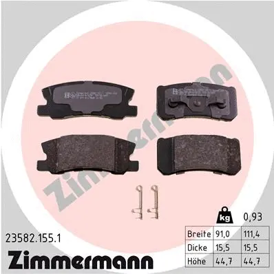 Brake Pad Set, disc brake (23582.155.1)