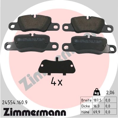 Brake Pad Set, disc brake (24554.160.9)