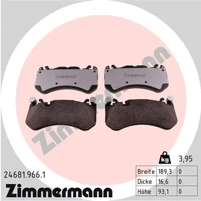 Brake Pad Set, disc brake (24681.966.1)