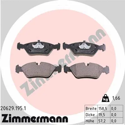 Brake Pad Set, disc brake (20629.195.1)