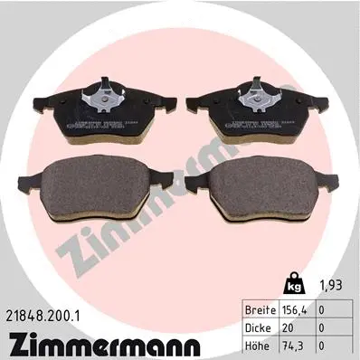 Brake Pad Set, disc brake (21848.200.1)
