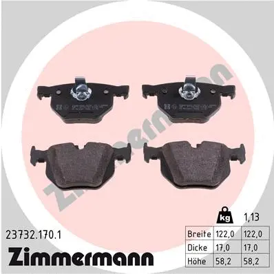 Brake Pad Set, disc brake (23732.170.1)