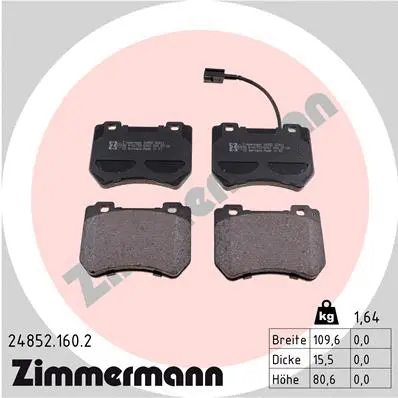 Brake Pad Set, disc brake (24852.160.2)