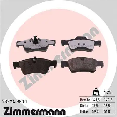 Brake Pad Set, disc brake (23924.980.1)