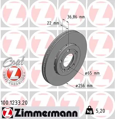 Brake Disc (100.1233.20)