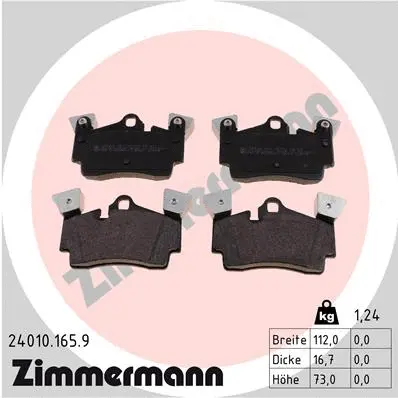 Brake Pad Set, disc brake (24010.165.9)