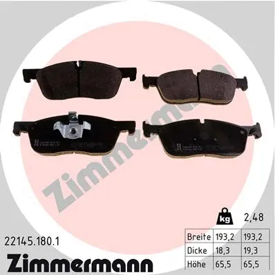 Brake Pad Set, disc brake (22145.180.1)