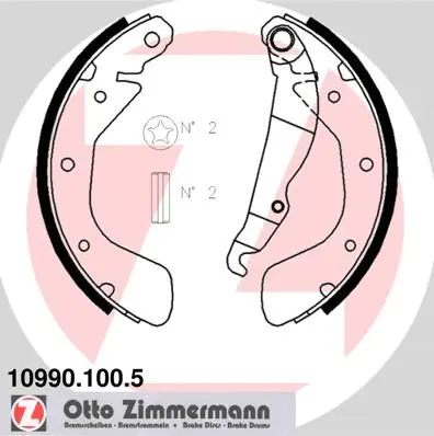 Brake Shoe Set (10990.100.5)