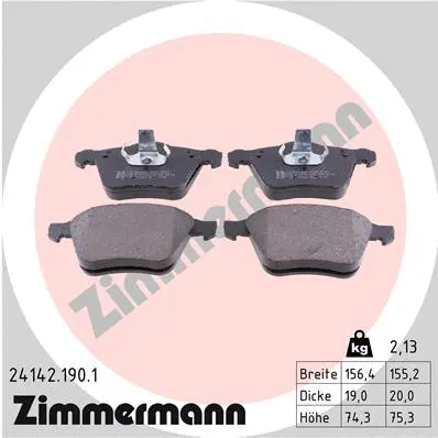 Brake Pad Set, disc brake (24142.190.1)