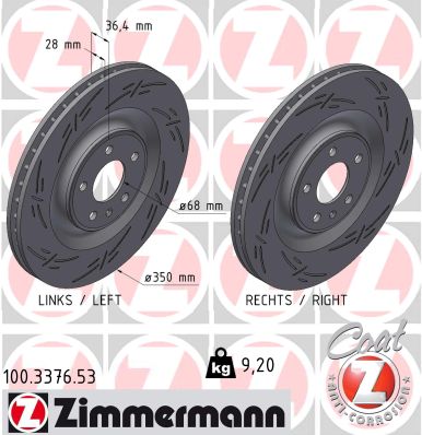 Brake Disc (100.3376.53)