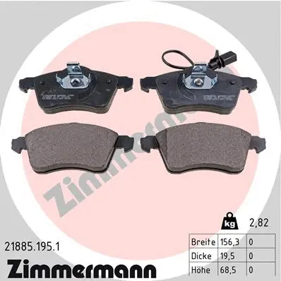 Brake Pad Set, disc brake (21885.195.1)
