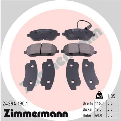 Brake Pad Set, disc brake (24294.190.1)