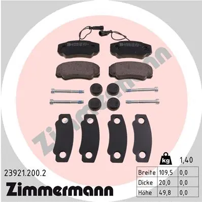Brake Pad Set, disc brake (23921.200.2)