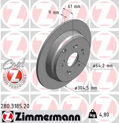 Brake Disc (280.3185.20)