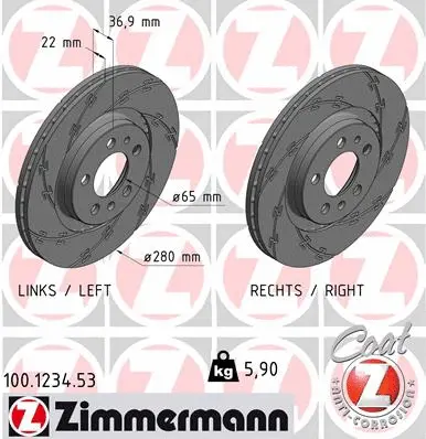Brake Disc (100.1234.53)