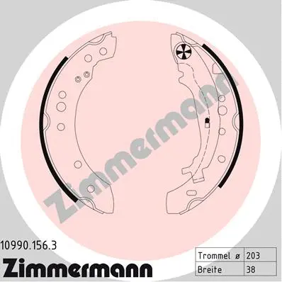 Brake Shoe Set (10990.156.3)