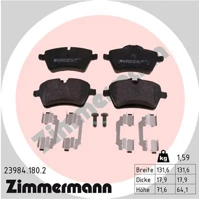 Brake Pad Set, disc brake (23984.180.2)