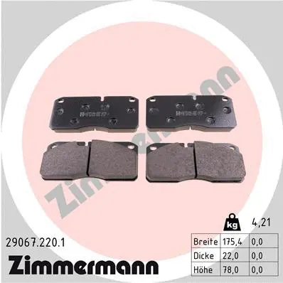 Brake Pad Set, disc brake (29067.220.1)