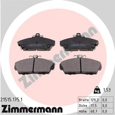 Brake Pad Set, disc brake (21515.175.1)