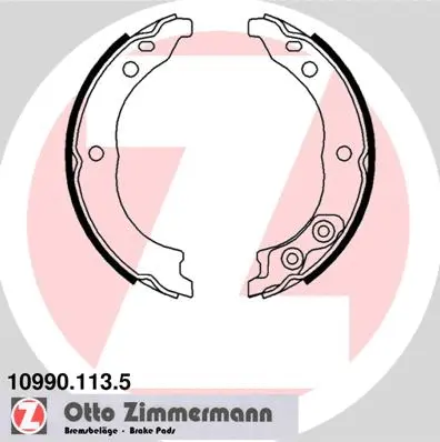 Brake Shoe Set, parking brake (10990.113.5)