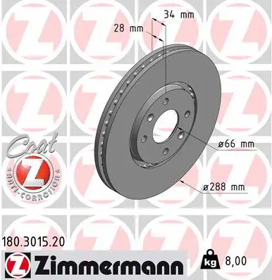 Brake Disc (180.3015.20)