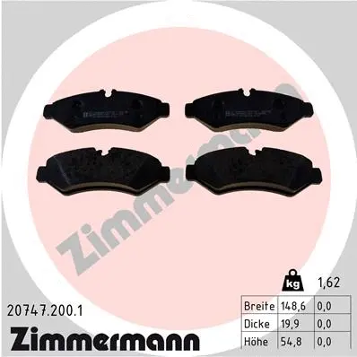 Brake Pad Set, disc brake (20747.200.1)