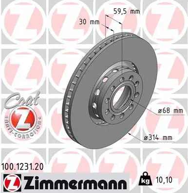Brake Disc (100.1231.20)