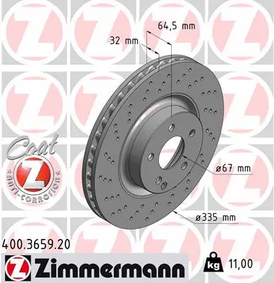 Brake Disc (400.3659.20)