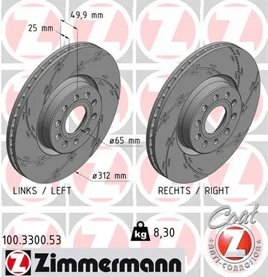 Brake Disc (100.3300.53)