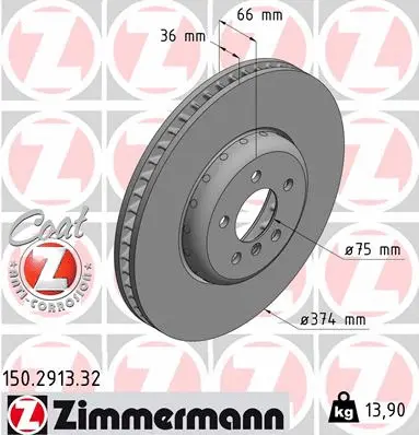 Brake Disc (150.2913.32)