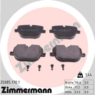 Brake Pad Set, disc brake (25085.170.1)