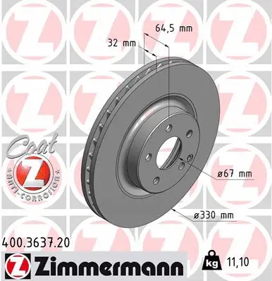Brake Disc (400.3637.20)