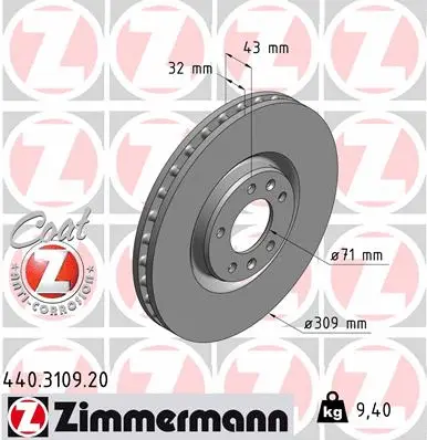 Brake Disc (440.3109.20)