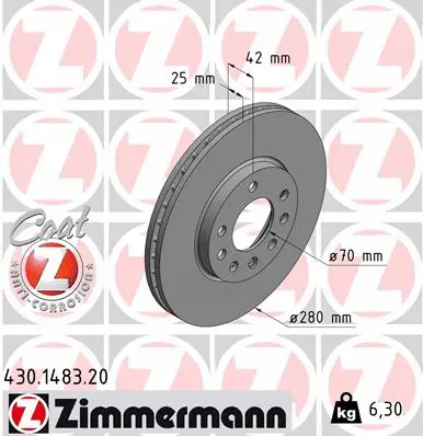 Brake Disc (430.1483.20)