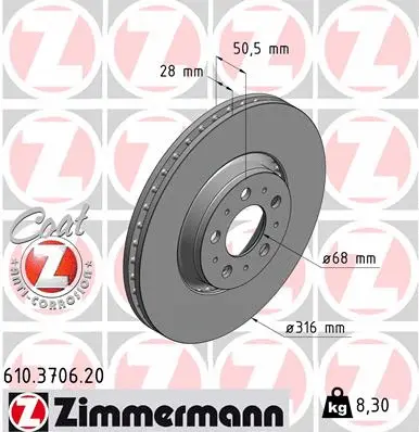 Brake Disc (610.3706.20)